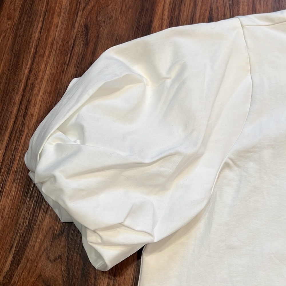Milly Monica Jersey Poplin Combo Tee - Picture 9 of 14